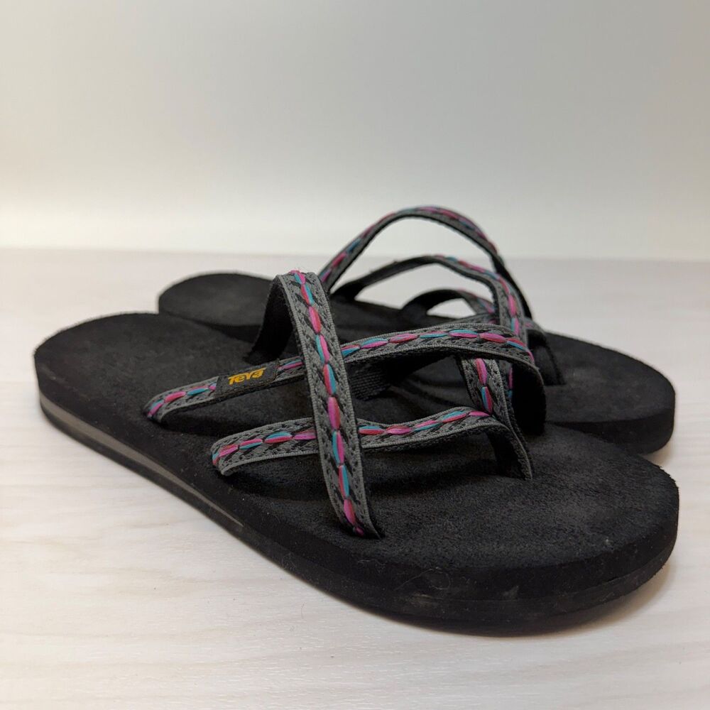 Teva Women’s Multicolor Olowahu Strap Lightweight Sandals Size 7‎